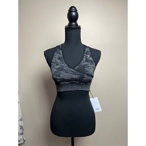 Gymshark Gray Camo Sports Bra